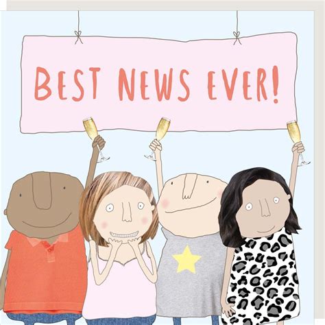 Friendly Congratulations Card Best News Ever Rosie Made A Thing