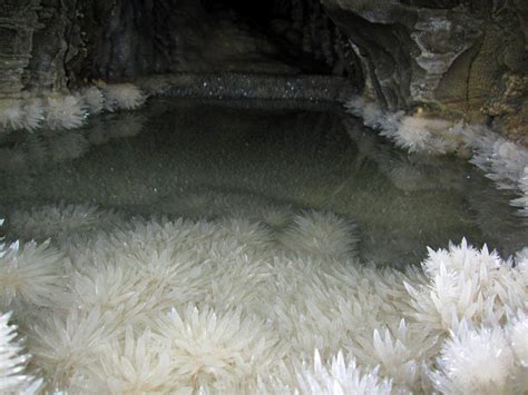 Inside Nettlebed Cave Crystals In A Pool Photos Geology In