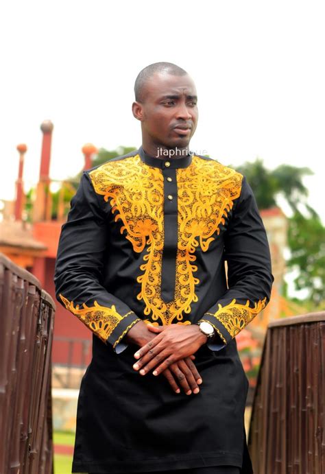 Black And Gold Embroidered Suit Jtaphrique Authentic African Clothing Store
