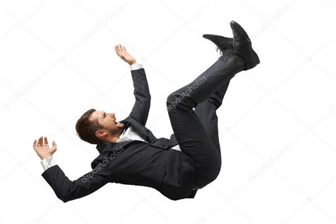 Falling And Screaming Businessman Stock Photo By ©konstantynov 52696743