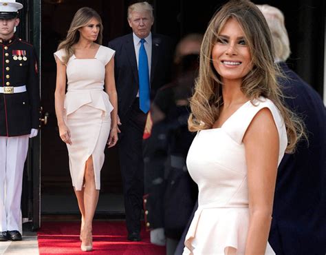 melania trump first lady s sexiest fashion looks from side boob to serious cleavage express