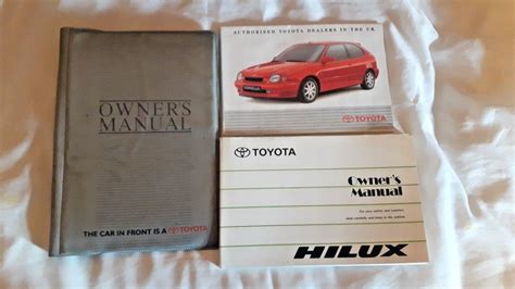Toyota Hilux Owners Handbook Manual And Wallet 1997 2005 Ebay