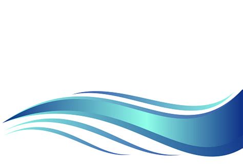 Blue Water Wave Abstract Vector Illustration Stock