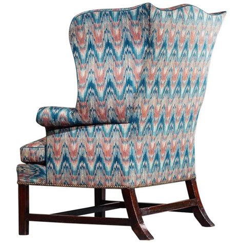 18th Century Georgian Chippendale Wing Chair For Sale At 1stdibs