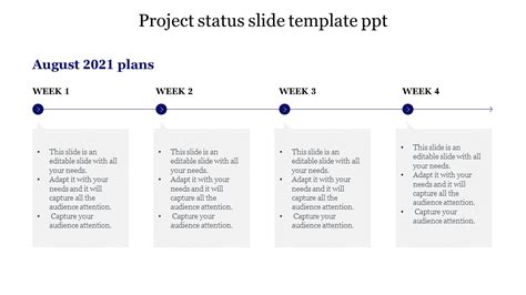 Spectacular Project Status Slide Template Ppt Presentation