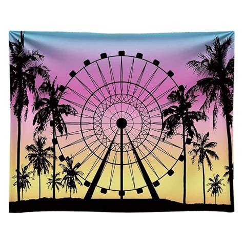 Buy Funnytree 10x8FT Soft Fabric Summer Seaside Ferris Wheel