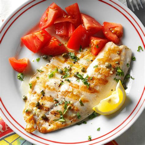 Grilled Tilapia Piccata Recipe How To Make It Taste Of Home