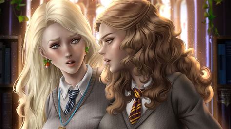 Luna Lovegood And Hermione Granger Wallpaper By Ayyasap On Deviantart Harry Potter Luna