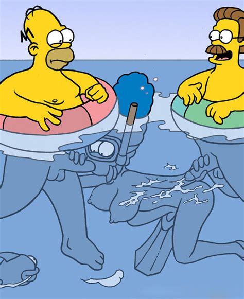 Rule 34 Blue Hair Color Cum Day Fellatio Female Hair Handjob Homer Simpson Human Humanoid