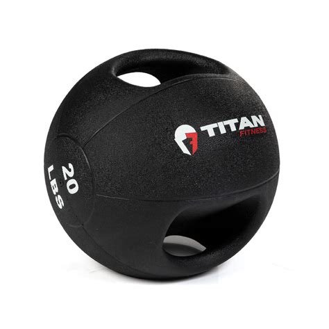 20 Lb Dual Grip Medicine Ball Titan Fitness
