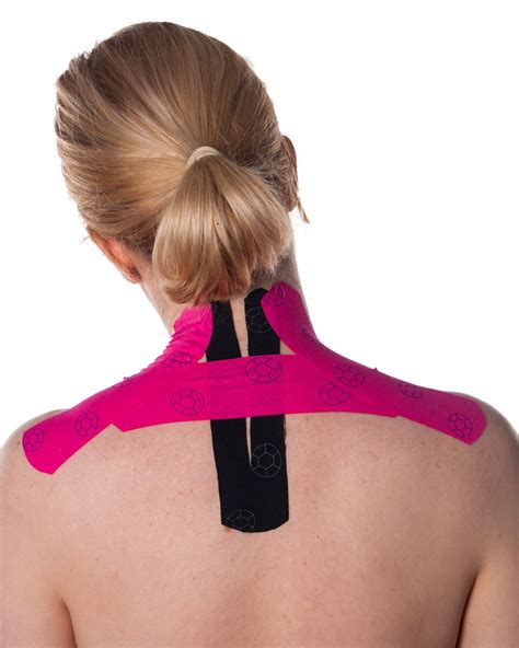 Shoulders And Upper Back Kinesiology Tape Kinesiology Kinesiology