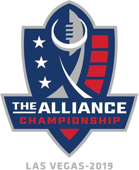 The Alliance Championship Primary Logo Alliance Of American Football