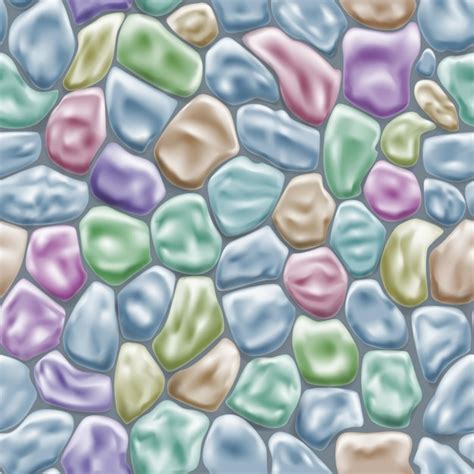 Premium Vector Seamless Pattern Of Colored Stones
