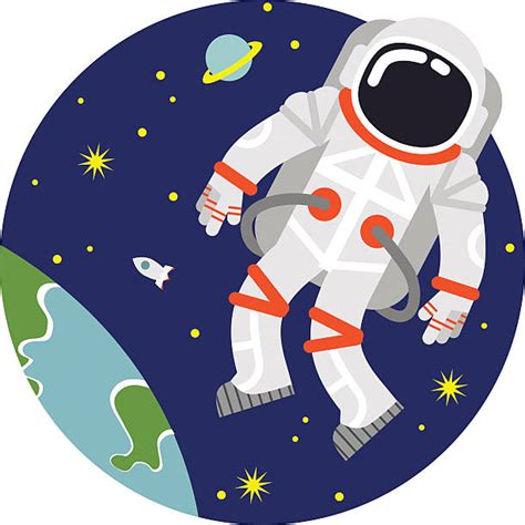 Astronaut Floating Clip Art