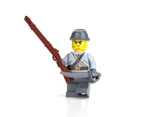 Lego Custom Western American Civil War Confederate Fort W 3 Soldiers