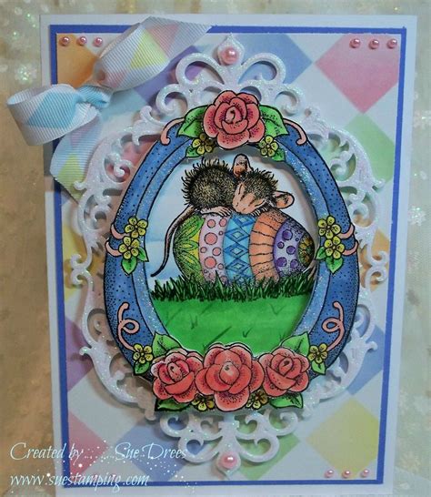 easter house mouse design stamp stampendous water color pencils z cards house mouse stamps