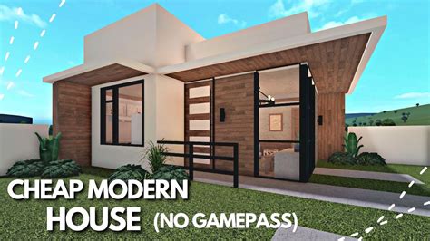 Bloxburg 15k Cheap Modern House No Gamepass Speed Build Youtube