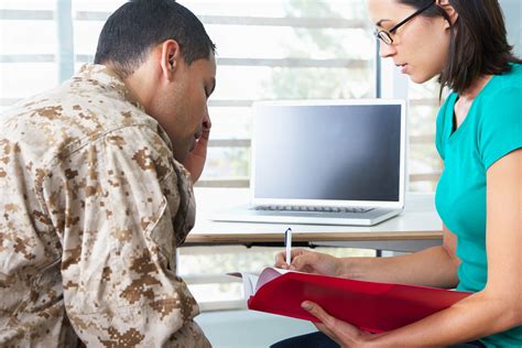 Soldier Having Counselling Session Military Parenting