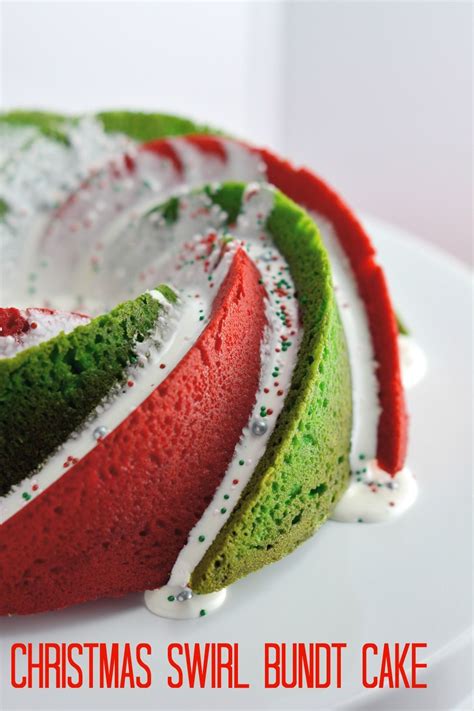 The cake is just stunning, really, no words. Christmas Swirl Bundt Cake Recipe- You won't believe how ...