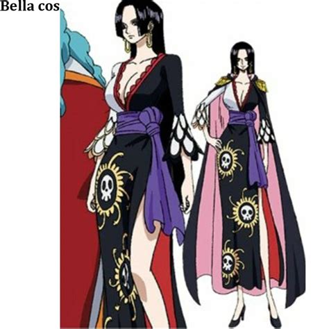 Custom Personal Tailor One Piece Boa Hancock Cosplay Costume Female Black Dress Uniform