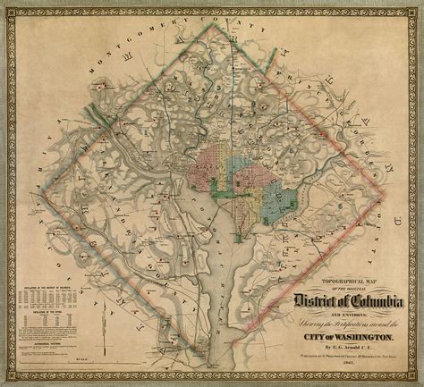 Get directions, maps, and traffic for washington, dc. Antique Map of Washington DC by Colton and Co - 1862 ...