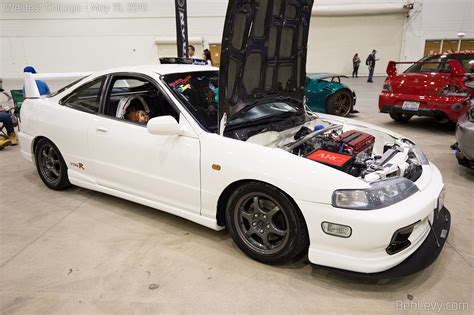 White Acura Integra Type R With Jdm Front