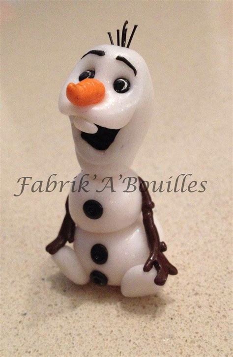 Olaf From Frozen Made With Polymer Clay By Fabrikabouilles Olaf