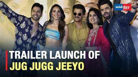 Kiara Advani Varun Dhawan Neetu Kapoor Anil Kapoor At The Trailer Launch Of Jug Jugg Jeeyo