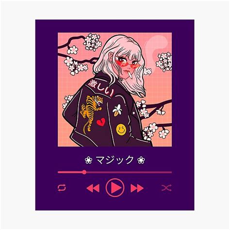 Chill Anime Girl Lofi Music Photographic Print For Sale By