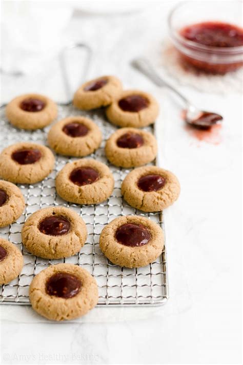 Santas Favorite Thumbprint Cookies Amys Healthy Baking