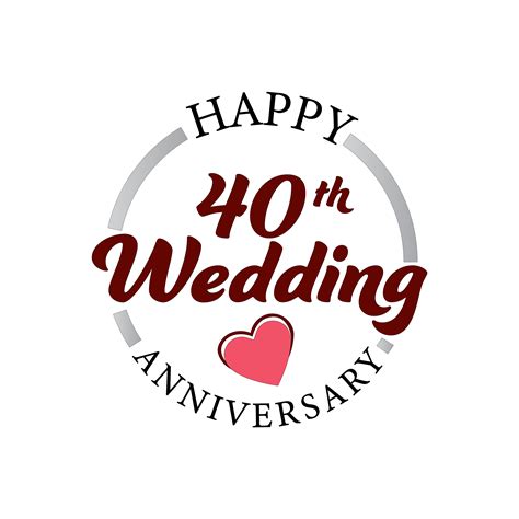 Free Image On Template Premier 40th Wedding Anniversary Logo 40th