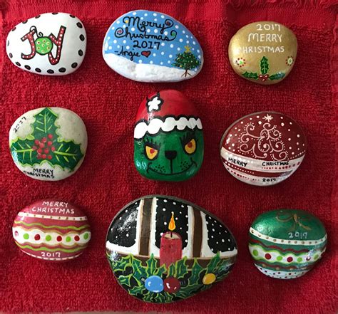 Related Image Rock Crafts Christmas Rock Painted Rocks