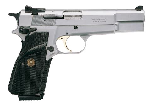 Pistola Browning Hi Power Silver Chrome Cal9x19 Soldiers Almada