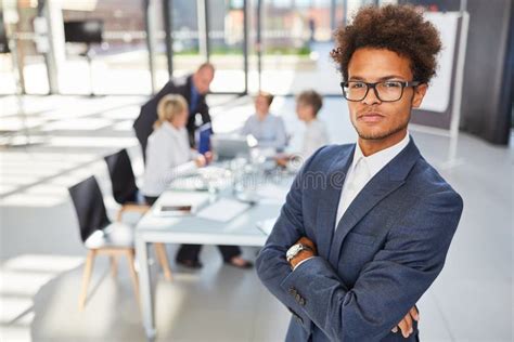 Confident Cool African Businessman Stock Photo Image Of Competence