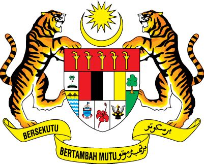 Malaysia coat of arms jata negara. Current Employment