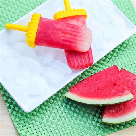 Real Fruit Watermelon Lime Popsicles Two Ingredients