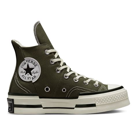 Converse Chuck 70 Plus 1970 Hi 高筒 休閒鞋 男鞋 女鞋 厚底鞋 解構鞋 拼接 軍綠色 A01362c