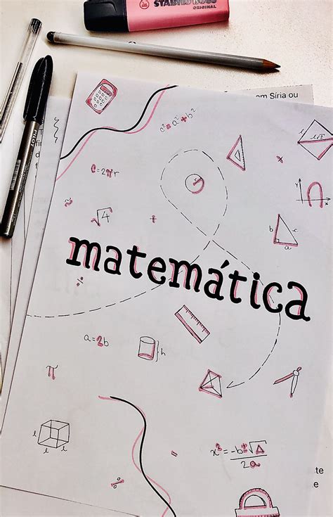 Matemática Capas Para Caderno Tumblr Capa De Caderno Personalizada