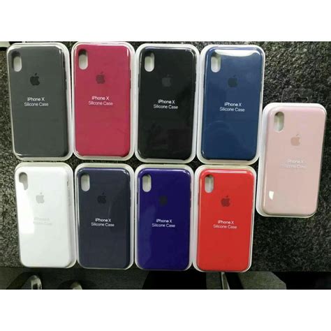 Covers Apple Iphone X Silicone Case 12 Colours Wholesale New Qty