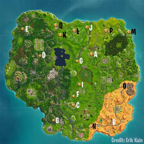 Fortnite Battle Royale Challenge Map Every Season 5 Battle Star Location In One Place