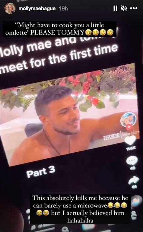 Molly Mae Hague Tells Fans Biggest Lie Tommy Fury Told Her Is About His Cooking Irish Mirror