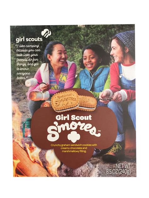 Buy Girl Scout Smores Cookies Chocolate Marshmallow Sandwiched In Graham Cookie Online At