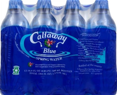Callaway Blue Mountain Spring Water 12 Bottles 169 Fl Oz Qfc