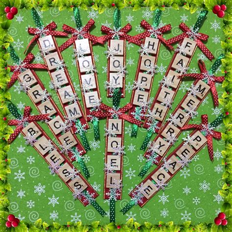 Scrabble Christmas Ornaments