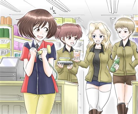 Akiyama Yukari Kay Alisa And Naomi Girls Und Panzer And More Drawn By Harukai I Danbooru