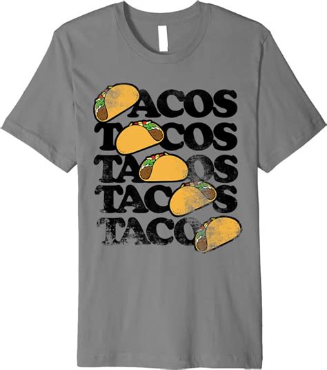 Amazon Com Vintage Tacos Premium T Shirt Clothing