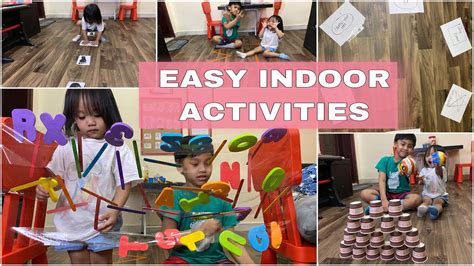 5 Fun Indoor Games Easy Indoor Activities For Kids Youtube