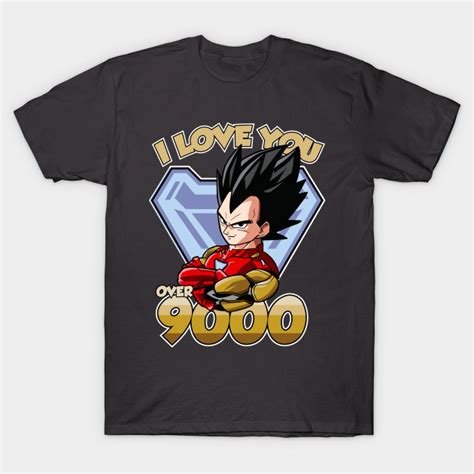 love over 9000 dbz vegeta t shirt the shirt list