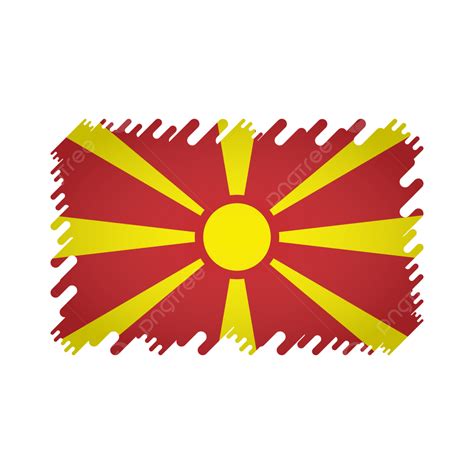 Macedonia Flag Vector Hd Images North Macedonia Flag Png Vector Design