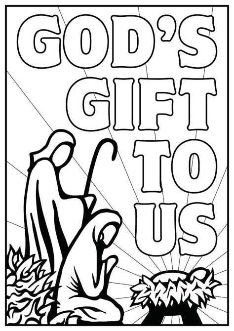 Nativity Coloring Pages For Kids At Free Printable
